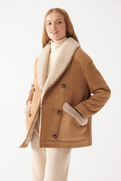 Leticia Lammfelljacke Damen