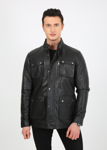 Simon Lederjacke Herren